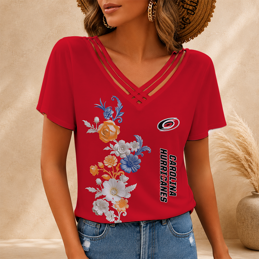 Limited Edition – Customized NHL Carolina Hurricanes V-Neck Shirt TTH2107113
