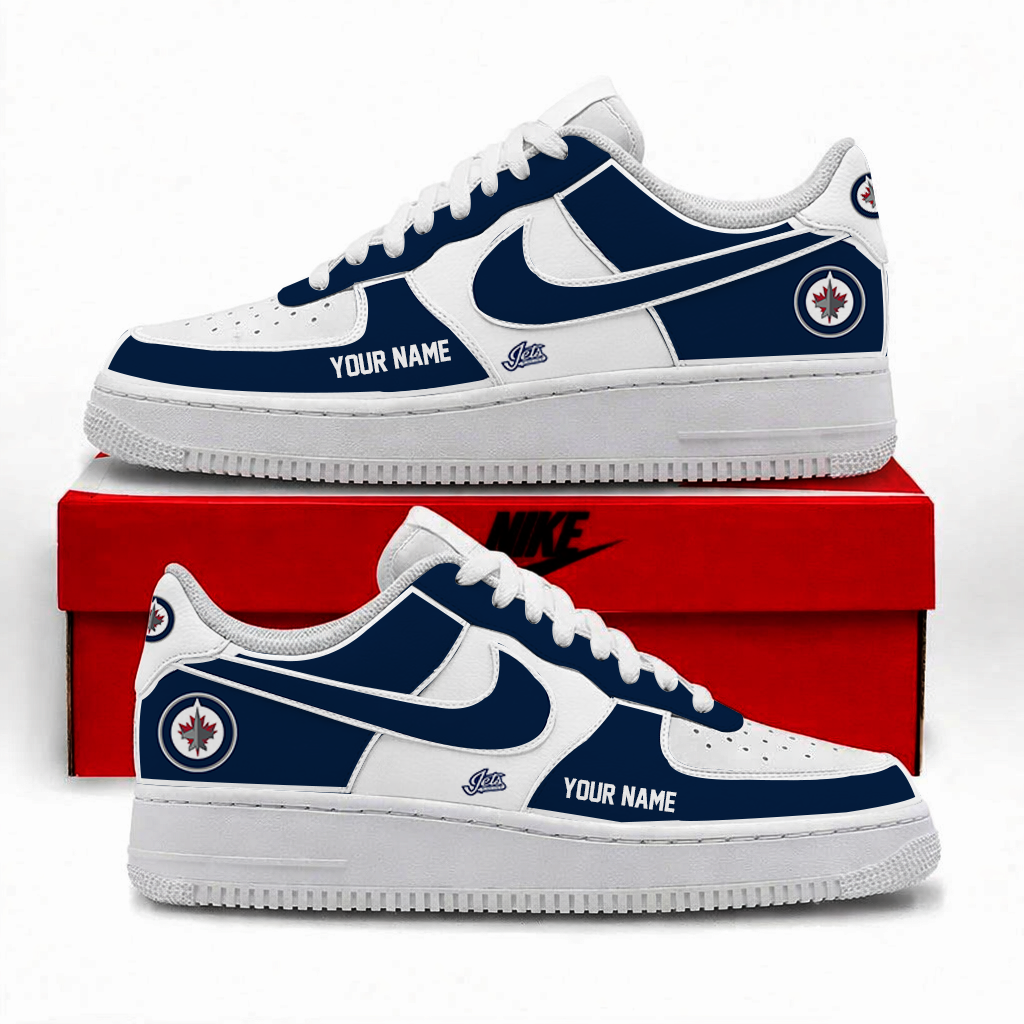 Limited Edition – Customized NHL Winnipeg Jets Af1 Shoes TTH2107110