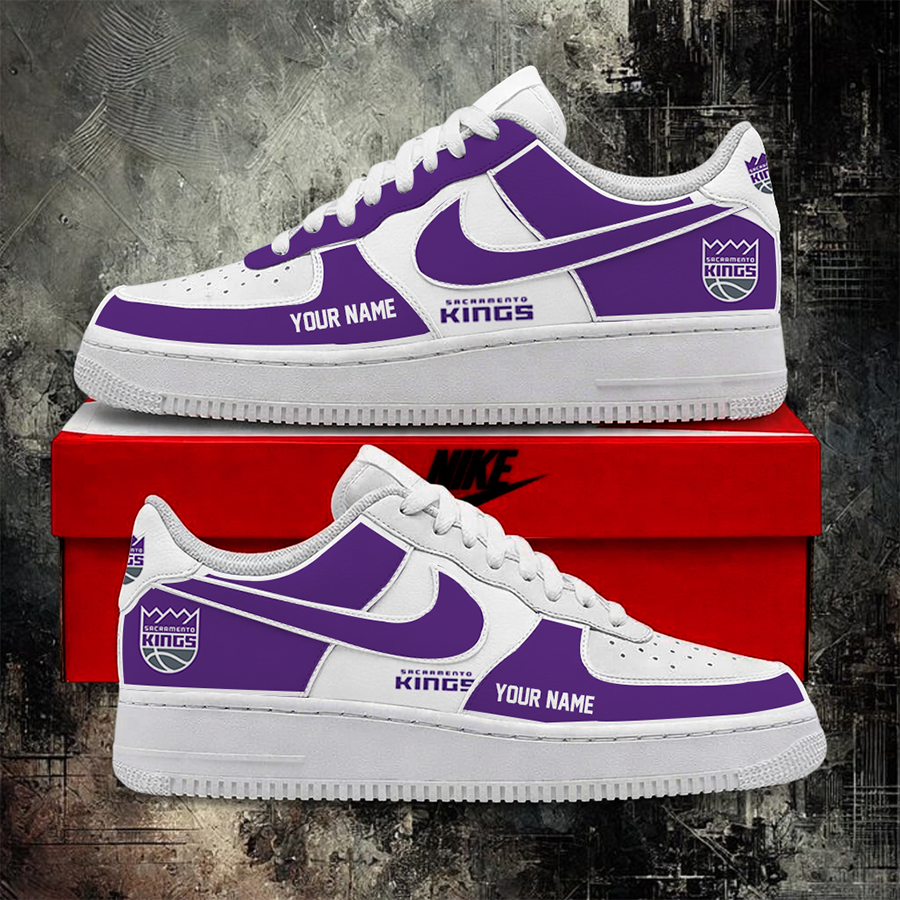 Limited Edition – Customized NBA Sacramento Kings Af1 Shoes TTH2107109