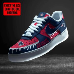 Limited Edition – Customized NFL New England Patriots Af1 Shoes TTH2107112