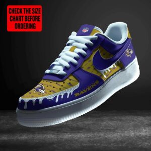 Limited Edition – Customized NFL Baltimore Ravens Af1 Shoes TTH2107112