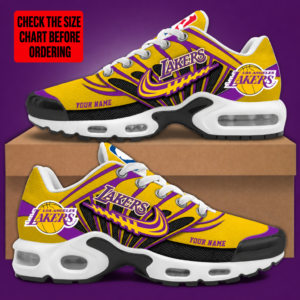 Limited Edition – Customized NBA Los Angeles Lakers Air Max Plus Sneakers TTH2107106