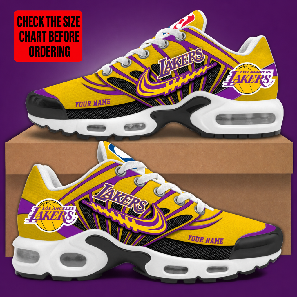 Limited Edition – Customized NBA Los Angeles Lakers Air Max Plus Sneakers TTH2107106