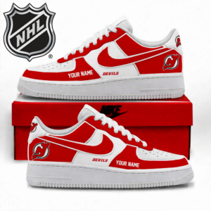 Limited Edition – Customized NHL New Jersey Devils Af1 Shoes TTH2107110