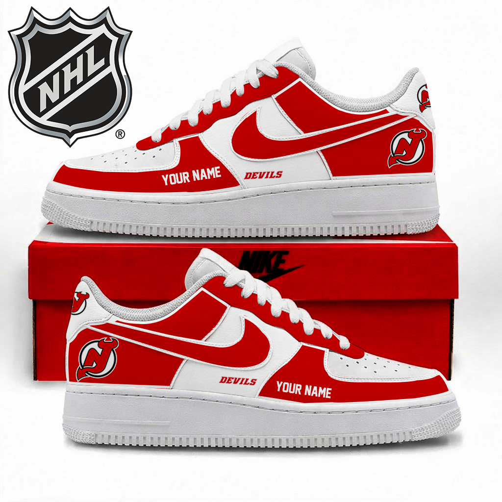 Limited Edition – Customized NHL New Jersey Devils Af1 Shoes TTH2107110