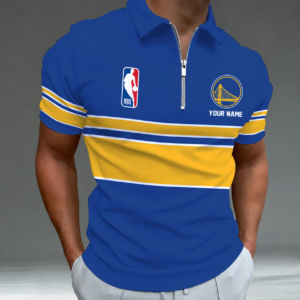 Limited Edition – Customized NBA Golden State Warriors Zip Polo Shirt TTH2107111