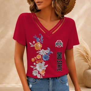 Limited Edition – Customized NCAA Ohio State Buckeyes V-Neck Shirt TTH2107118