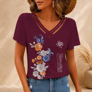 Limited Edition – Customized NCAA Texas A&M Aggies V-Neck Shirt TTH2107118