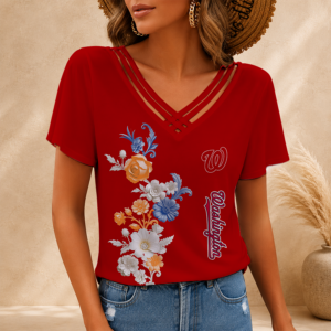 Limited Edition – Customized MLB Washington Nationals V-Neck Shirt TTH2107117