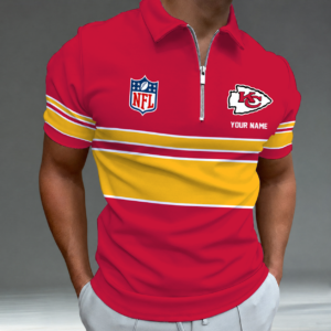 Limited Edition – Customized NFL Kansas City Chiefs Zip Polo Shirt TTH2107225