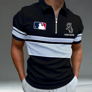 Limited Edition – Customized MLB Chicago White Sox Zip Polo Shirt TTH2107116