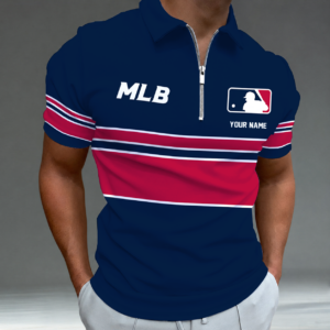 Limited Edition – Customized MLB Major League Baseball Zip Polo Shirt TTH2107116