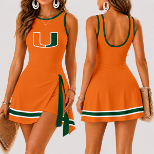Limited Edition – Customized Ncaa Miami Hurricanes Women’s Summer Skort Dress