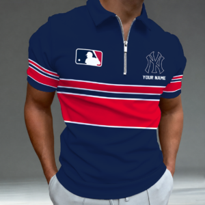 Limited Edition – Customized MLB New York Yankees Zip Polo Shirt TTH2107116