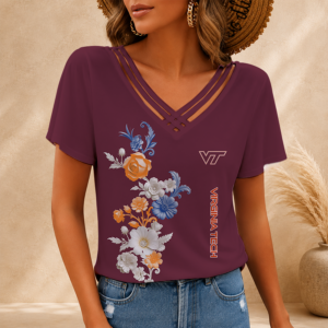 Limited Edition – Customized NCAA Virginia Tech Hokies V-Neck Shirt TTH2107118