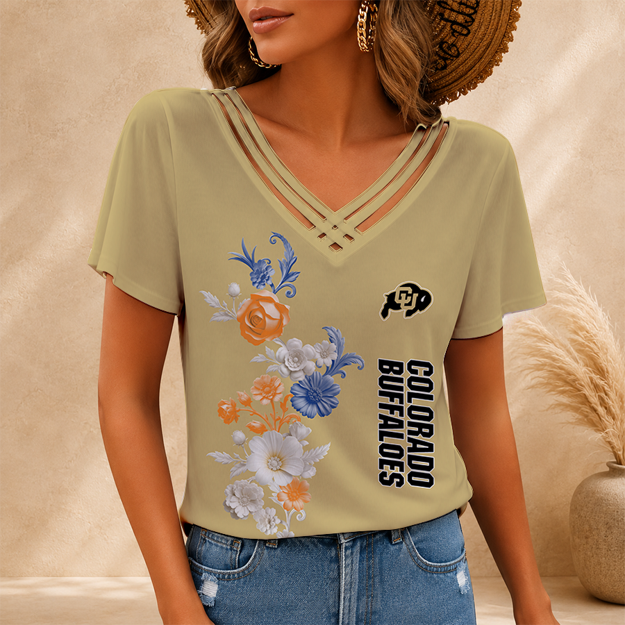 Limited Edition – Customized NCAA Colorado Buffaloes V-Neck Shirt TTH2107118