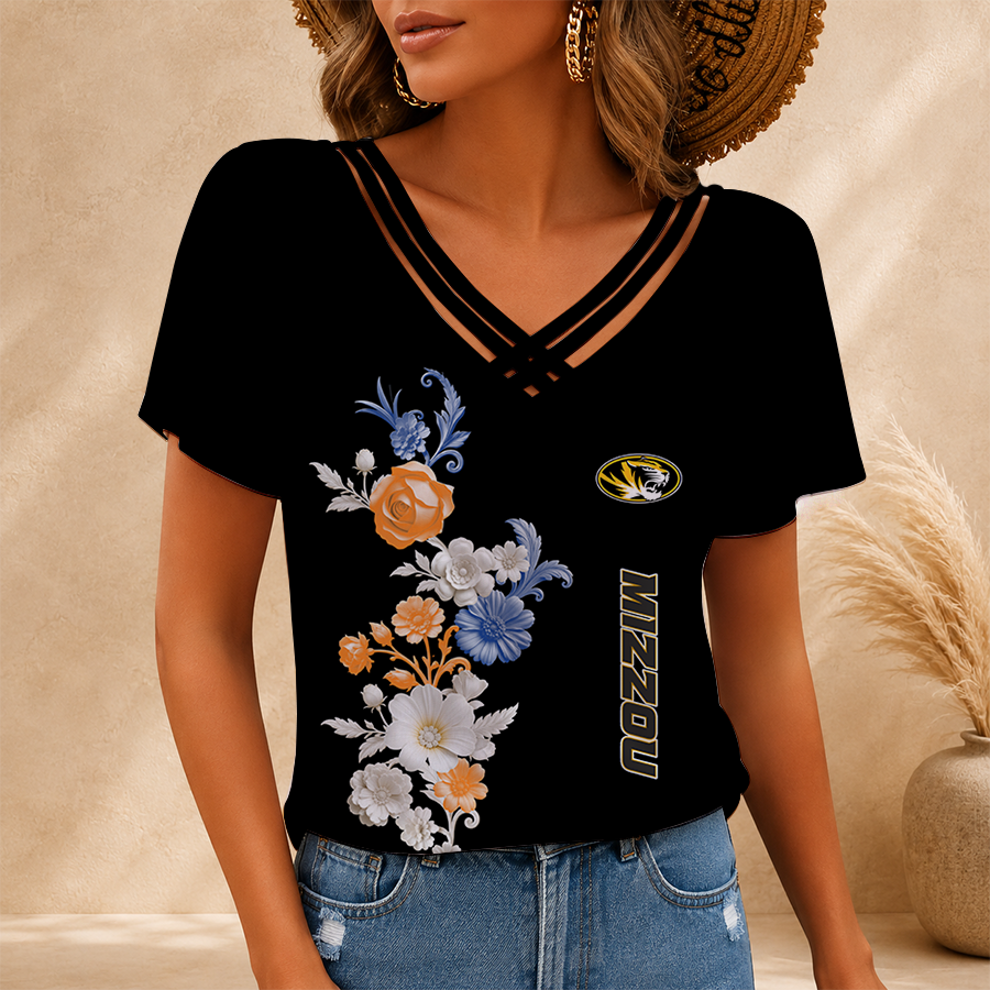 Limited Edition – Customized NCAA Missouri Tigers V-Neck Shirt TTH2107118