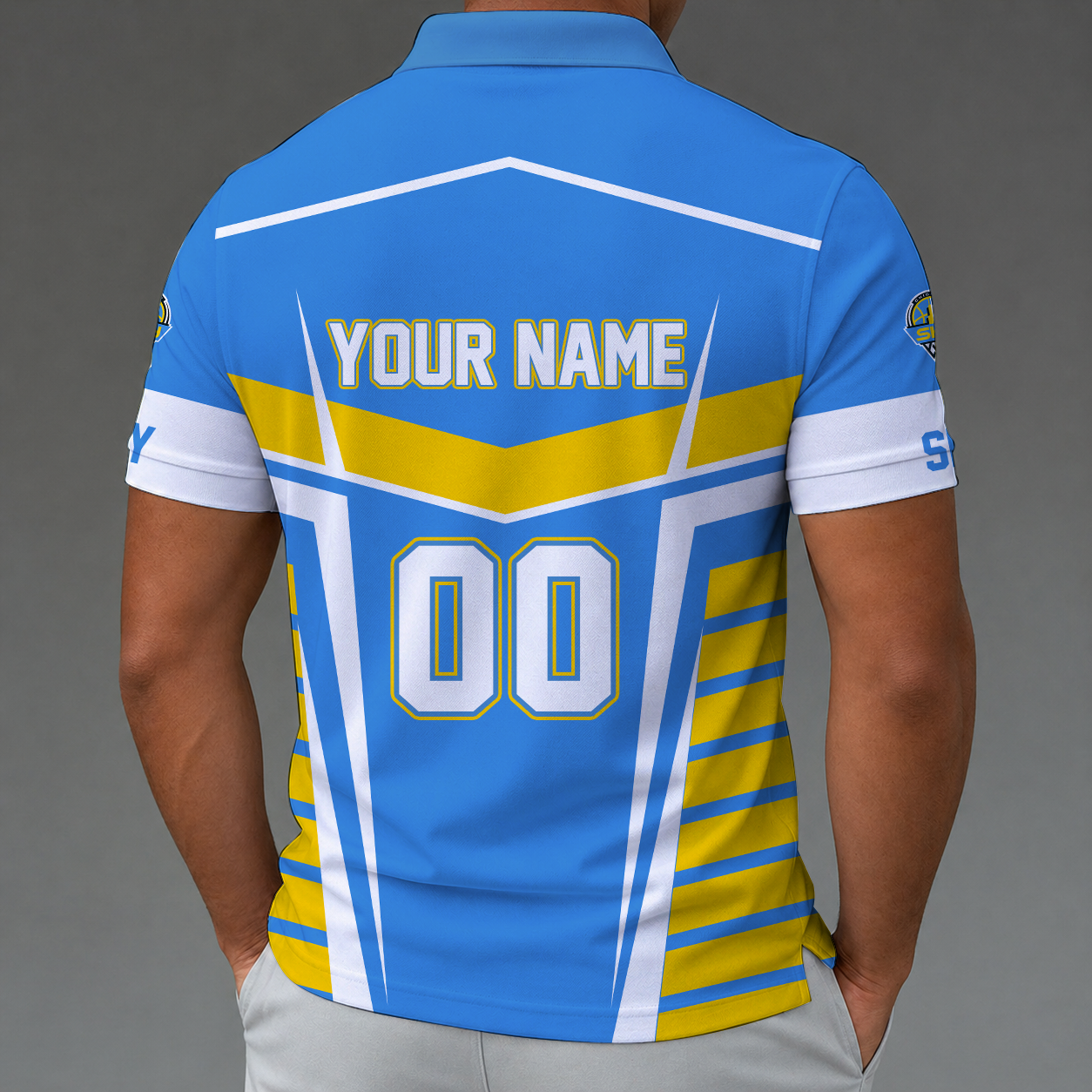 Limited Edition – Customized WNBA Chicago Sky Zipper Polo Shirt TTH2107124 - Image 2