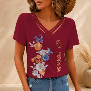 Limited Edition – Customized NCAA Usc Trojans V-Neck Shirt TTH2107118