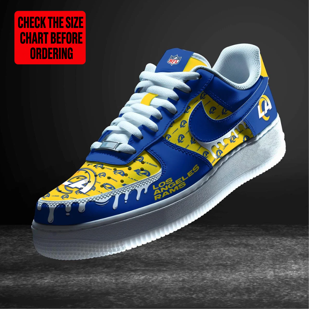 Limited Edition – Customized NFL Los Angeles Rams Af1 Shoes TTH2107112