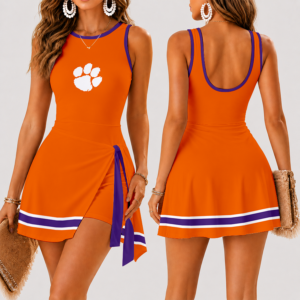 Limited Edition – Customized Ncaa Clemson Tigers Women’s Summer Skort Dress