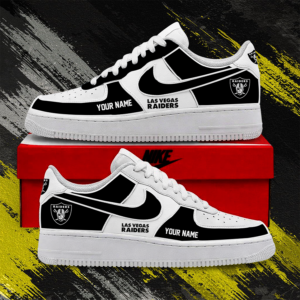 Limited Edition – Customized NFL Las Vegas Raiders Af1 Shoes TTH2107122