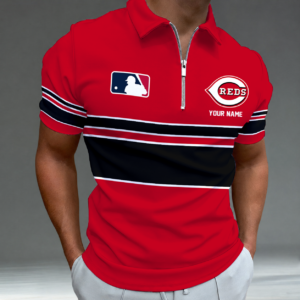 Limited Edition – Customized MLB Cincinnati Reds Zip Polo Shirt TTH2107116