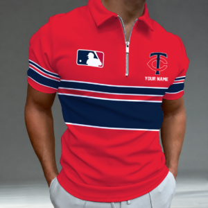 Limited Edition – Customized MLB Minnesota Twins Zip Polo Shirt TTH2107116