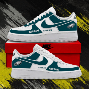 Limited Edition – Customized NFL Philadelphia Eagles Af1 Shoes TTH2107122