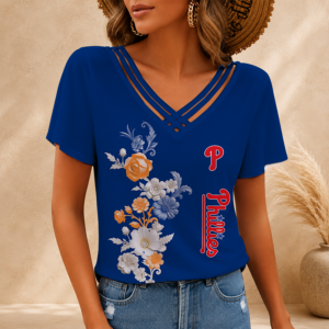 Limited Edition – Customized MLB Philadelphia Phillies V-Neck Shirt TTH2107117
