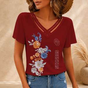 Limited Edition – Customized NCAA Oklahoma Sooners V-Neck Shirt TTH2107118
