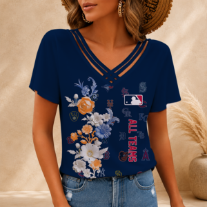 Limited Edition – Customized MLB All Teams V-Neck Shirt TTH2107117