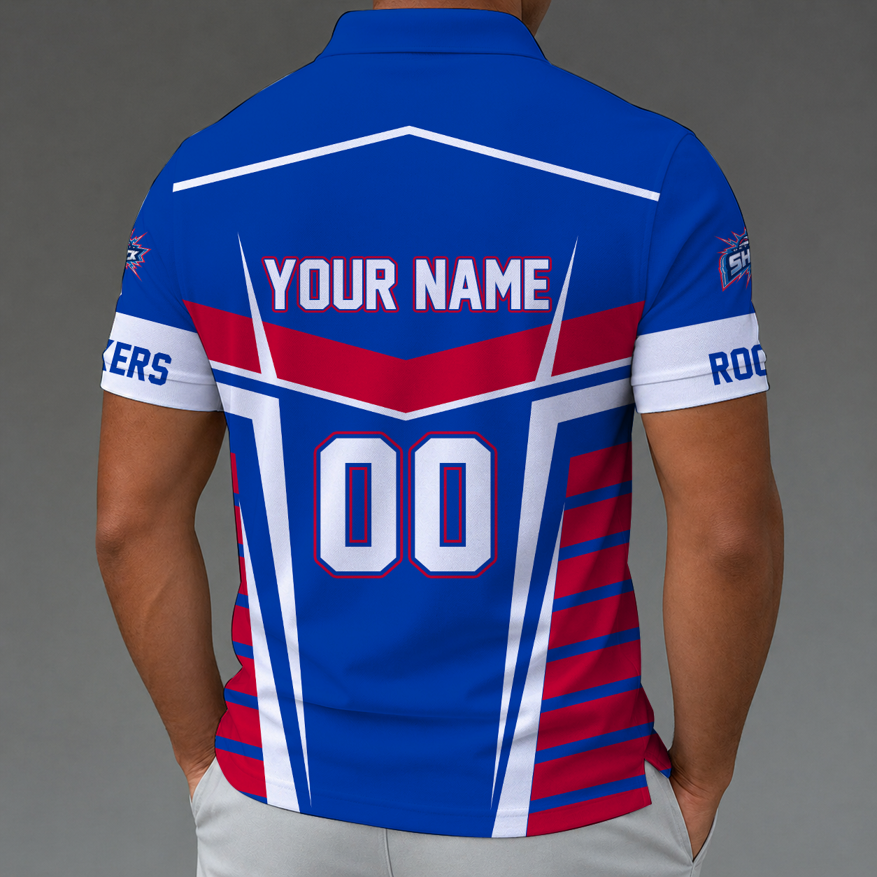Limited Edition – Customized WNBA Detroit Shock Zipper Polo Shirt TTH2107124 - Image 2