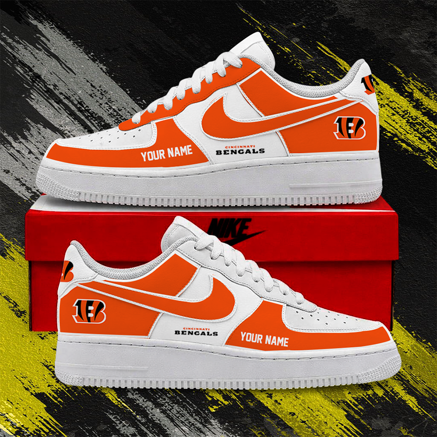 Limited Edition – Customized NFL Cincinnati Bengals Af1 Shoes TTH2107122