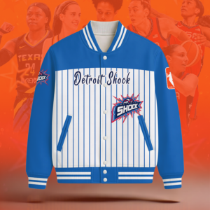 Limited Edition – Customized WNBA Detroit Shock Baseball Jacket TTH2107123