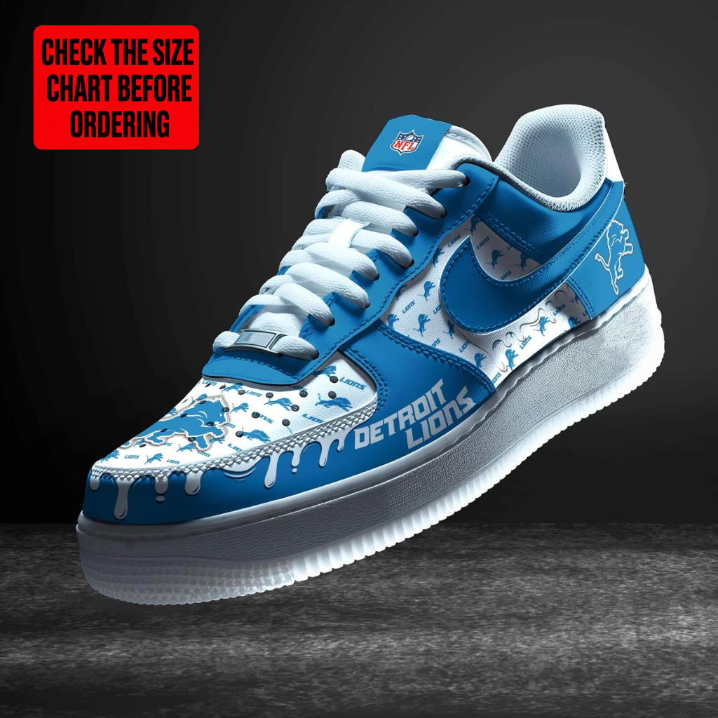 Limited Edition – Customized NFL Detroit Lions Af1 Shoes TTH2107112