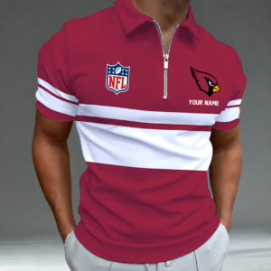 Limited Edition – Customized NFL Arizona Cardinals Zip Polo Shirt TTH2107225