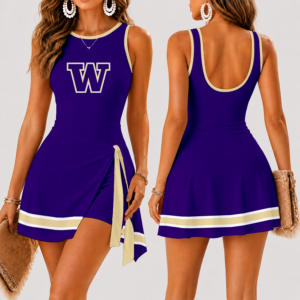 Limited Edition – Customized Ncaa Washington Huskies Women’s Summer Skort Dress