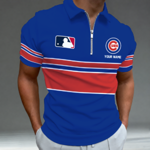 Limited Edition – Customized MLB Chicago Cubs Zip Polo Shirt TTH2107116