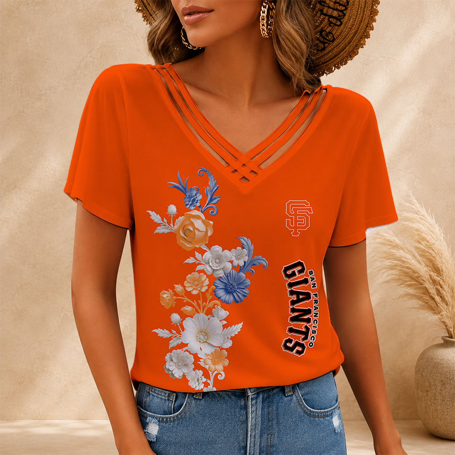Limited Edition – Customized MLB San Francisco Giants V-Neck Shirt TTH2107117
