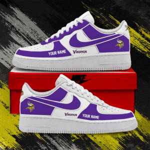 Limited Edition – Customized NFL Minnesota Vikings Af1 Shoes TTH2107122