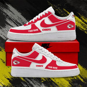 Limited Edition – Customized NFL Kansas City Chiefs Af1 Shoes TTH2107122