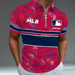 Limited Edition – Customized MLB All Teams Zip Polo Shirt TTH2107116