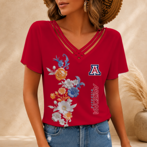 Limited Edition – Customized NCAA Arizona Wildcats V-Neck Shirt TTH2107118