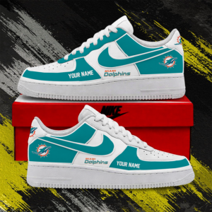 Limited Edition – Customized NFL Miami Dolphins Af1 Shoes TTH2107122