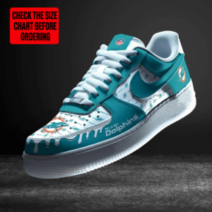 Limited Edition – Customized NFL Miami Dolphins Af1 Shoes TTH2107112