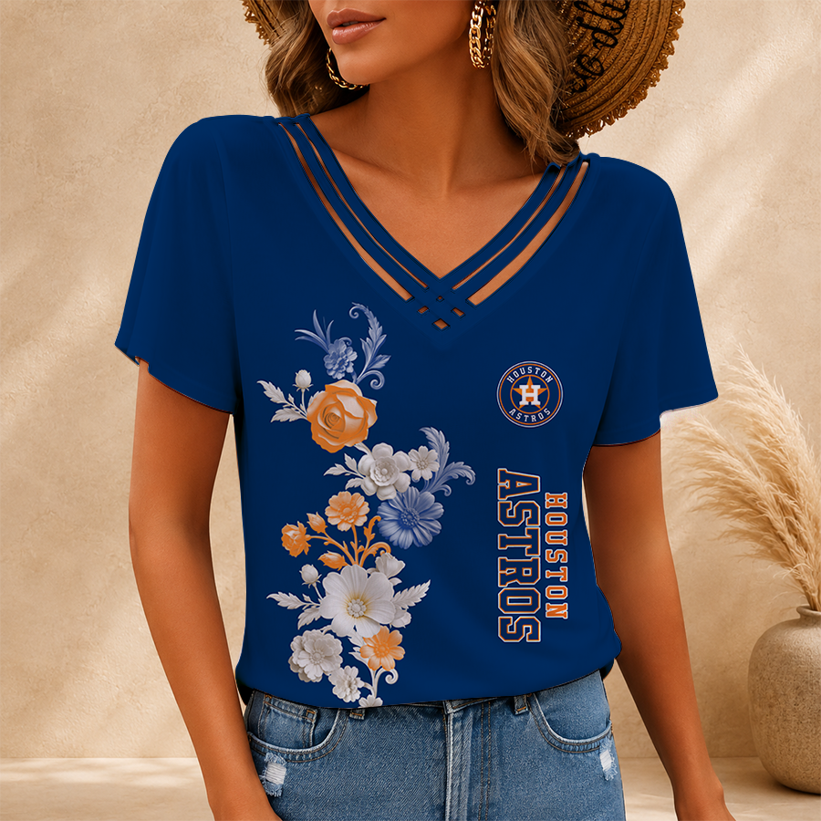 Limited Edition – Customized MLB Houston Astros V-Neck Shirt TTH2107117