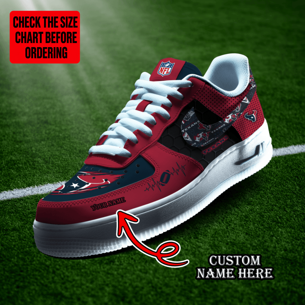 Limited Edition – Customized NFL Houston Texans Af1 Shoes
