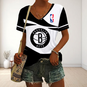 Limited Edition – Customized NBA Philadelphia 76Ers V-Neck Female Shirt