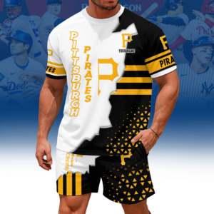 Limited Edition – Customized MLB Pittsburgh Pirates Unisex T-Shirt & Shorts Set